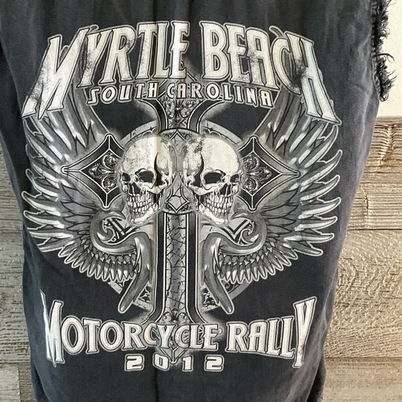 Myrtle Beach 2012 Motorcycle Rally sleeveless shirt Size Medium (E1) - Picture 5 of 8